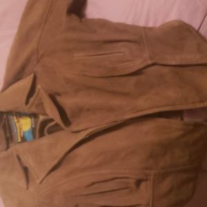Warm suede Wilson's Brown Leather Crop Jacket Size M bought in 1999 from Wilsons